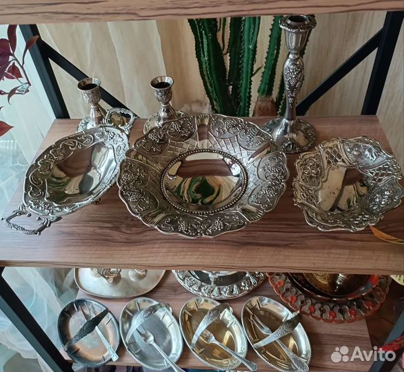 Посуда, мельхиор/серебрение, Германия, СССР