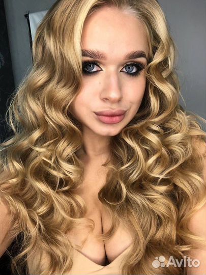 Локоны, прически, макияж