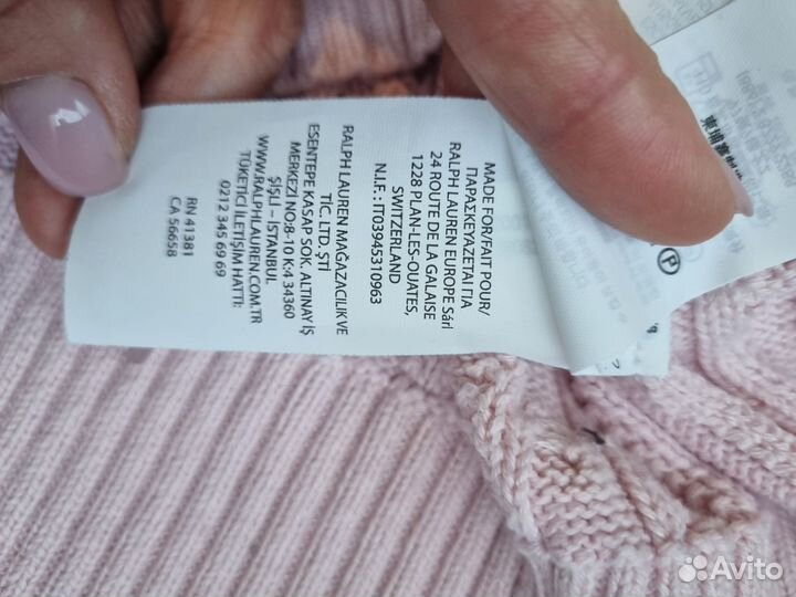 Ralph lauren свитер детский оригинал