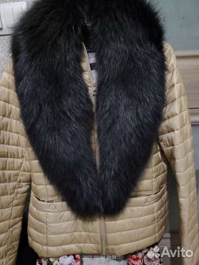 Меховой воротник песец