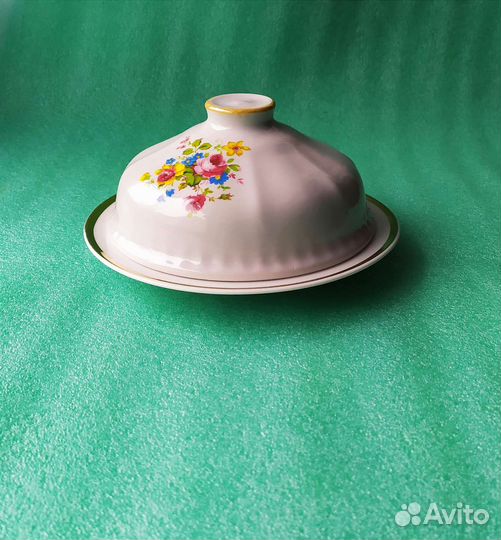 Тарелка масла/сыра. Дулево. 1960/70 г