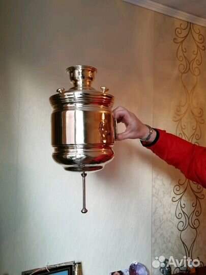 Рукомойник (старинный) латунный, большой 6л