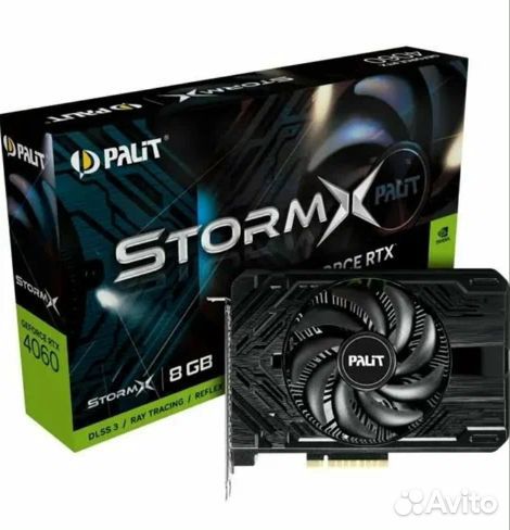 Новая Видеокарта Palit GeForce RTX 4060 StormX