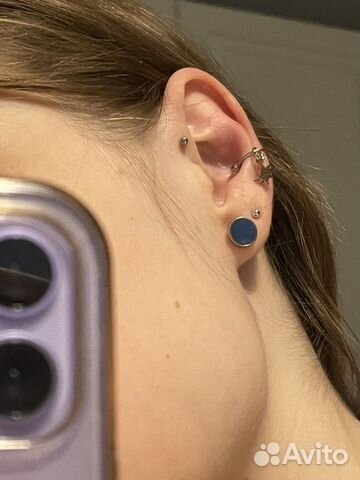 Серьги женские, серебряные, кафф, джекеты