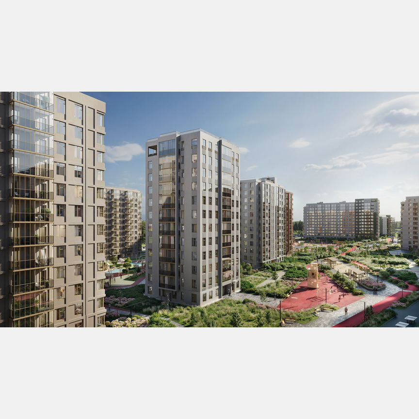 2-к. квартира, 61,1 м², 3/12 эт.