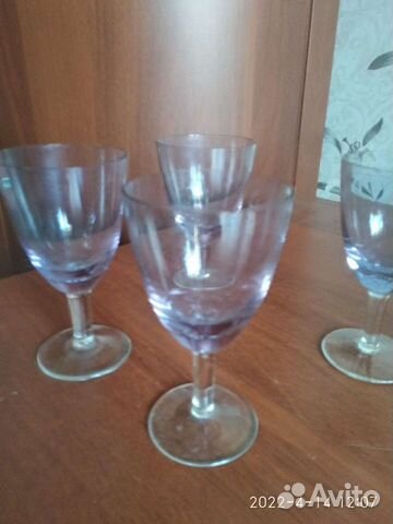 Рюмка на ножке СССР цветное стекло винтаж