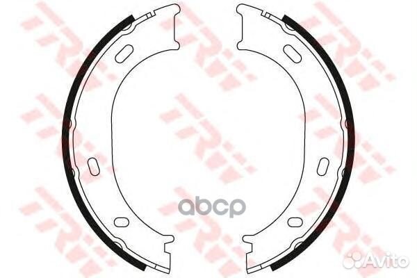 Колодки тормозные стояночного тормоза зад L