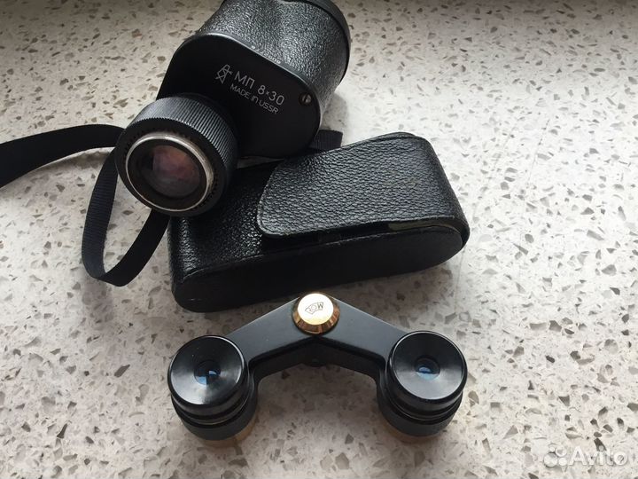 Бинокли Времен СССР Германия Row Чехол Отлично