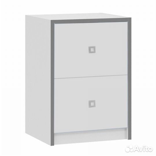 Тумба 24.3 Дельта-Сильвер белый