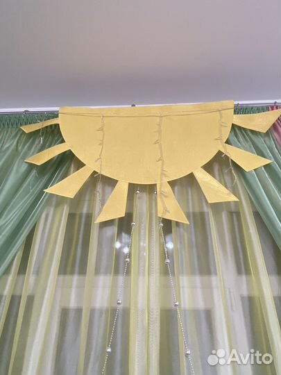 Шторы с покрывалом