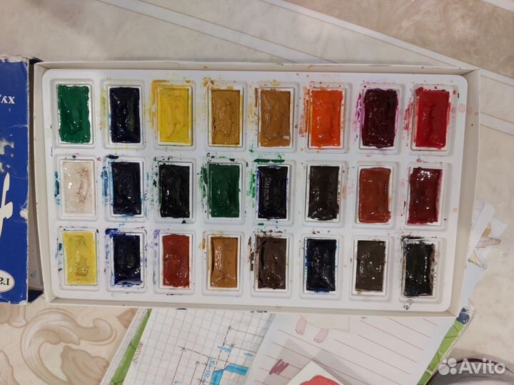 Гуашь и акварель. За всё