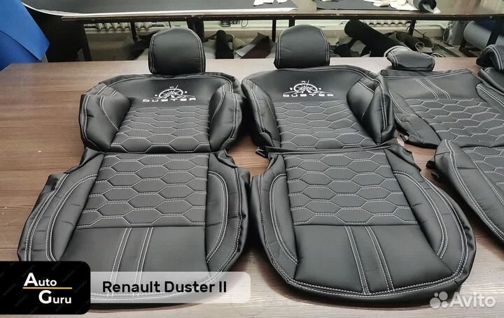 Авточехлы на Renault Duster 1 рестаилинг каркасные