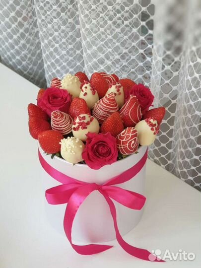 Клубничный букет,Клубника в шоколаде