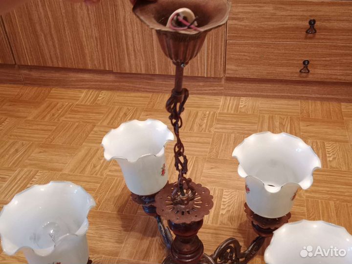 Люстра потолочная бу СССР раритет