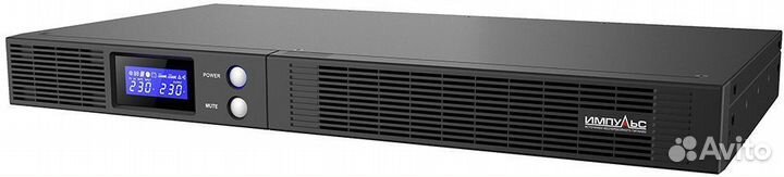 Источник бесперебойного питания Импульс Слим 1500 900Вт 1500ва черный