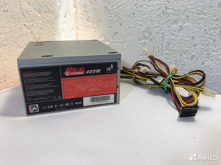 Блок питания Real Power 400W c 6pin