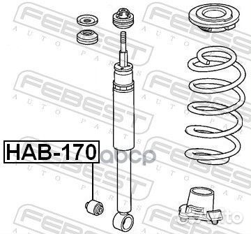 Сайлентблок амортизационной стойки зад прав лев