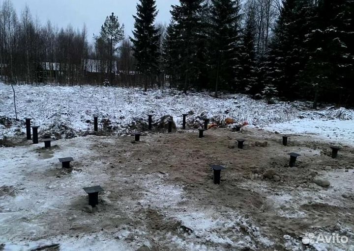 Установка винтовых свай
