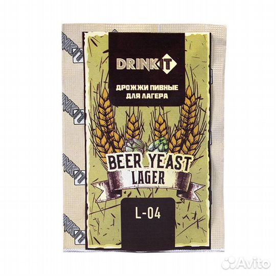 Дрожжи пивные drinkit L-04 лагерные