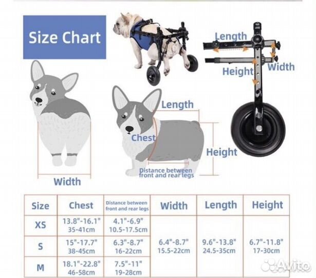 Инвалидная коляска для собак