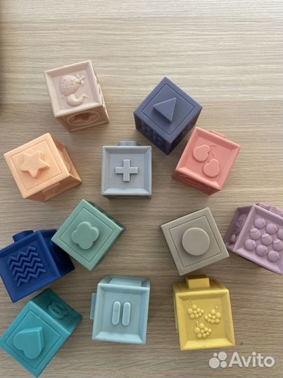 Пирамидка elc Кубики мягкие