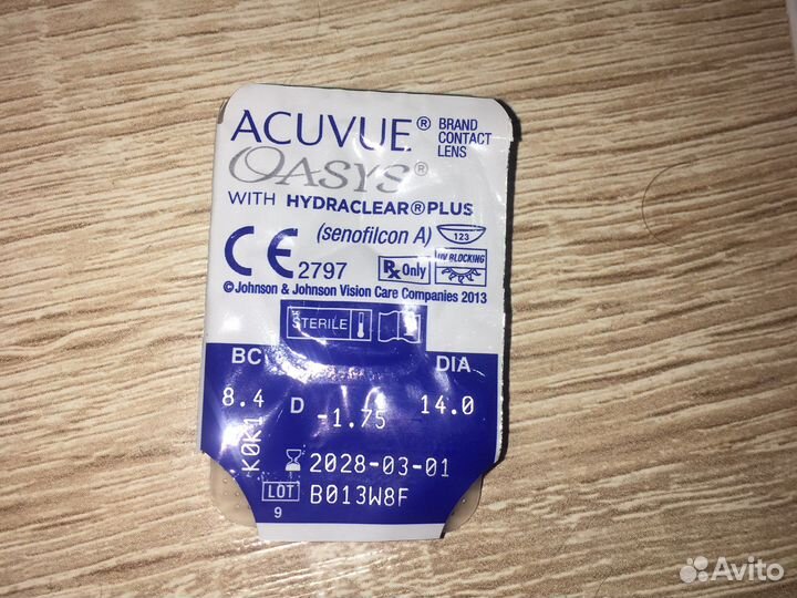 Линзы acuvue oasys двухнедельные
