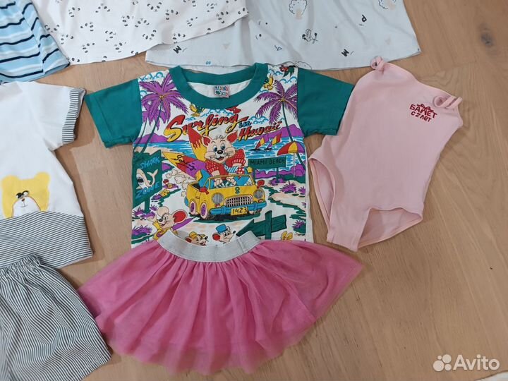 Летний пакет одежды для девочки 92 размер