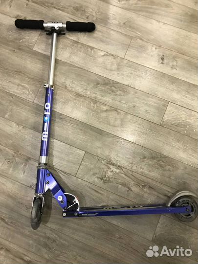 Самокат Micro Sprite LED синий