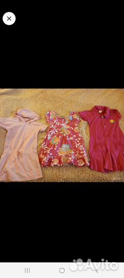 Одежда для девочек пакетом 6-8лет