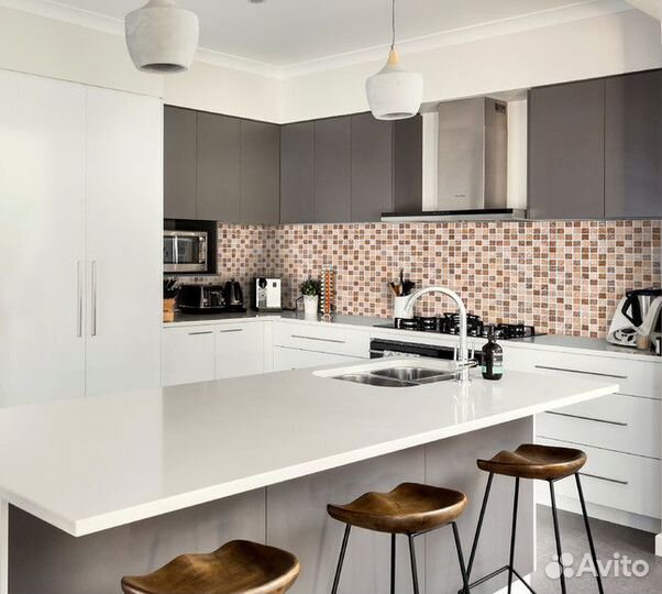 Кухонный фартук из пластика