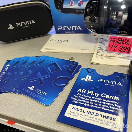 Ps Vita 128gb прошита, полный комплект идеал