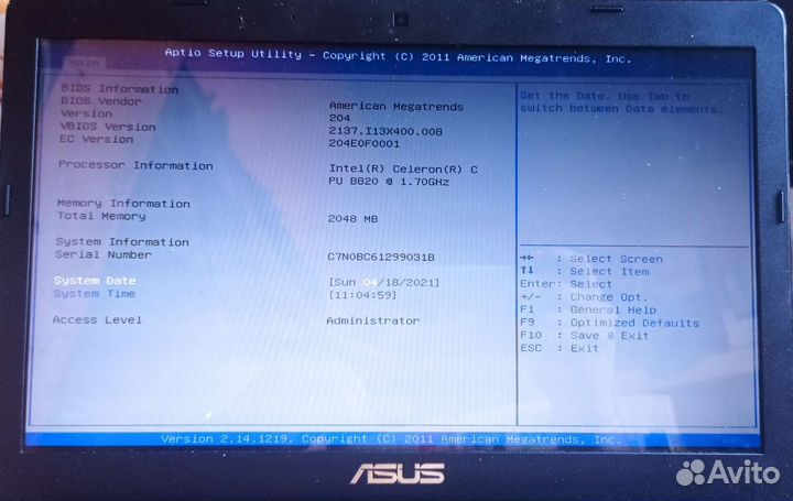 Ноутбук Asus x401A