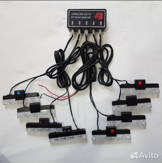 Стробоскопы в решетку радиатора + пульт (новые)