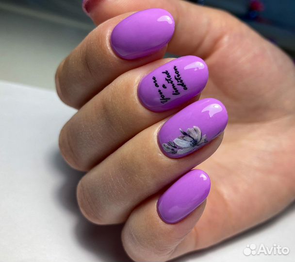 Комбинированный маникюр с покрытием гель лак