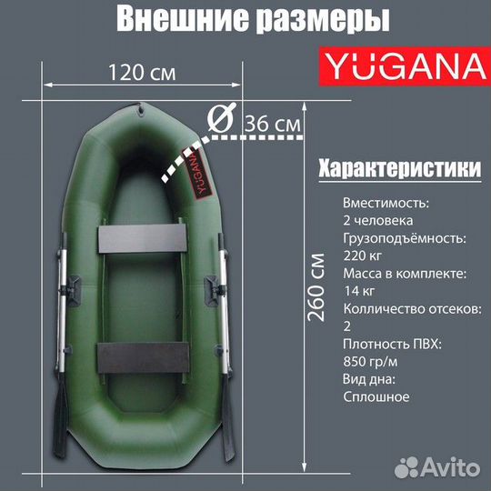 Лодка пвх yugana