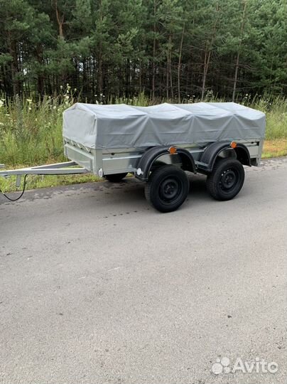 Прицеп двухосный новый