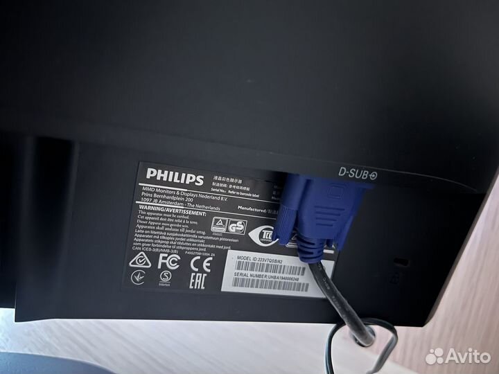 Монитор Philips 1920х1080 ips 60гц