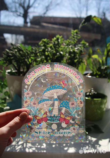 Радужная наклейка на окно Ловец солнца