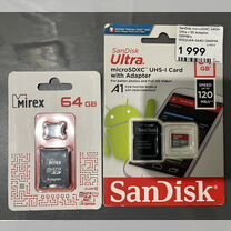 Карта памяти microsd 64гб