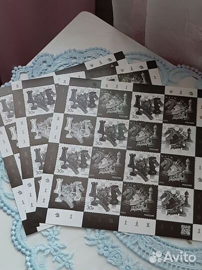 1 Лист марок шахматы 2022