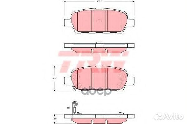 Колодки задние infiniti EX, FX, G, M, nissan QA