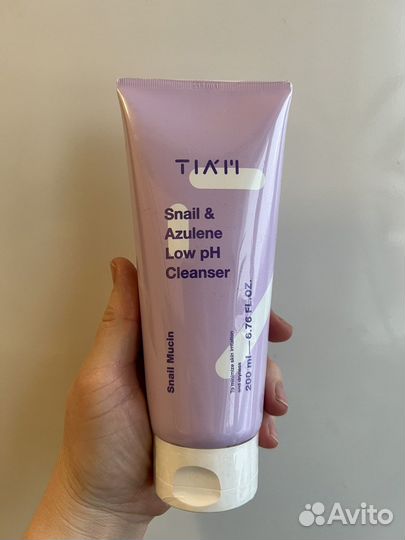 Гель для умывания с муцином tiam Snail & Azulene