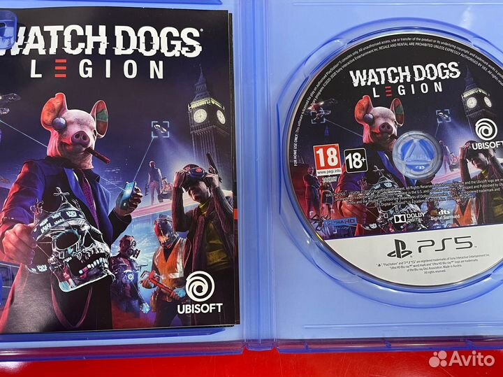 Watch Dogs Legion диск ps5