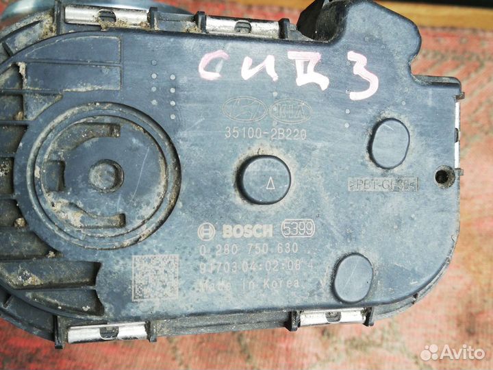 Заслонка дроссельная Киа Сид 3 CD