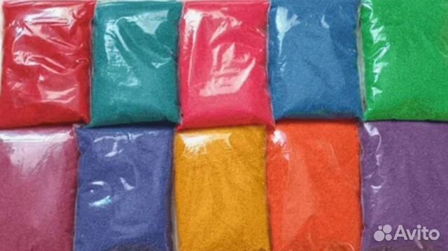 Кварцевый песок для рисования и творчества