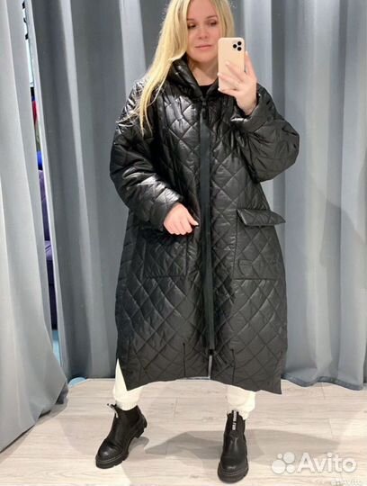 Стеганое пальто