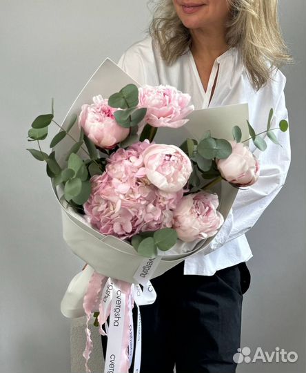 Пионы цветы букеты