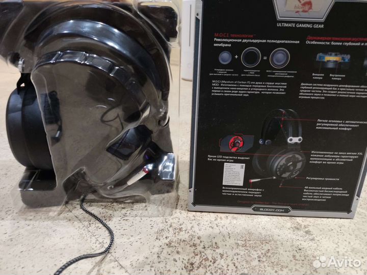 Наушники Bloody M660 Black/Red