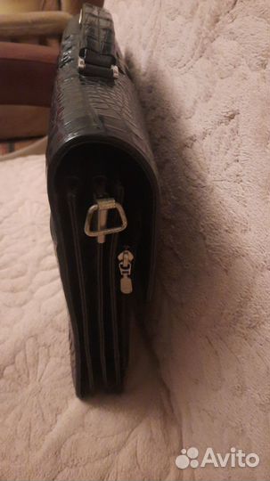 Мужской кожаный портфель новый