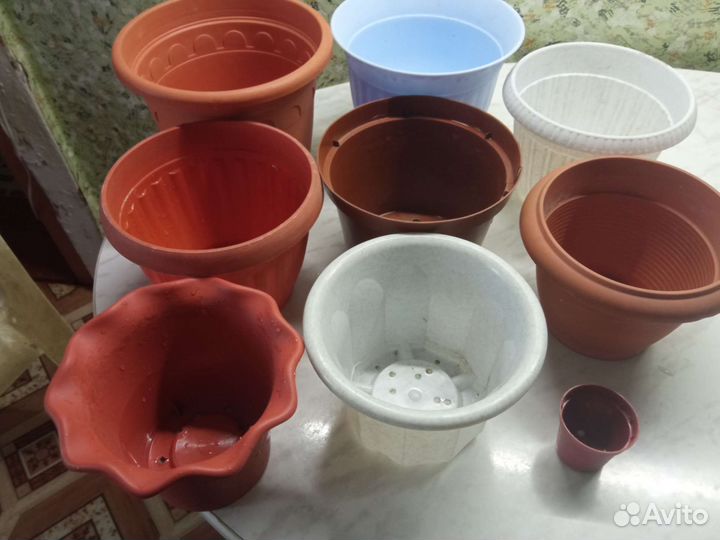 Цветочные горшки бу